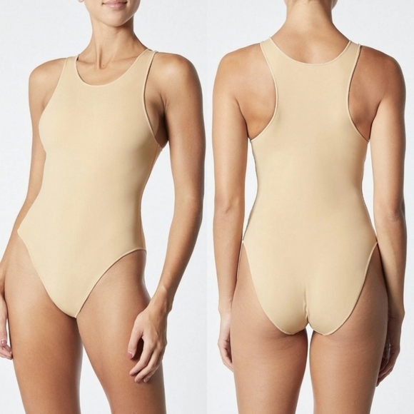 New It's Now Cool The Contour Mocha Bodysuit / Swimsuit NWT Small - Picture 7 of 16
